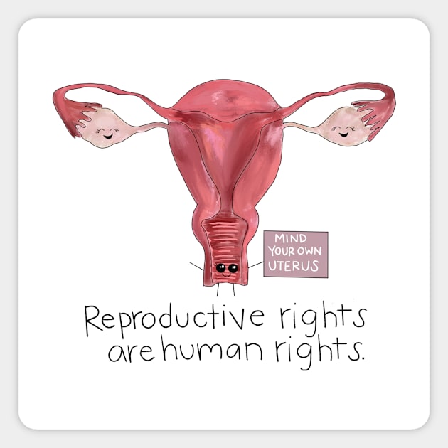 Reproductive Rights Magnet by Christine Borst Creative Studio